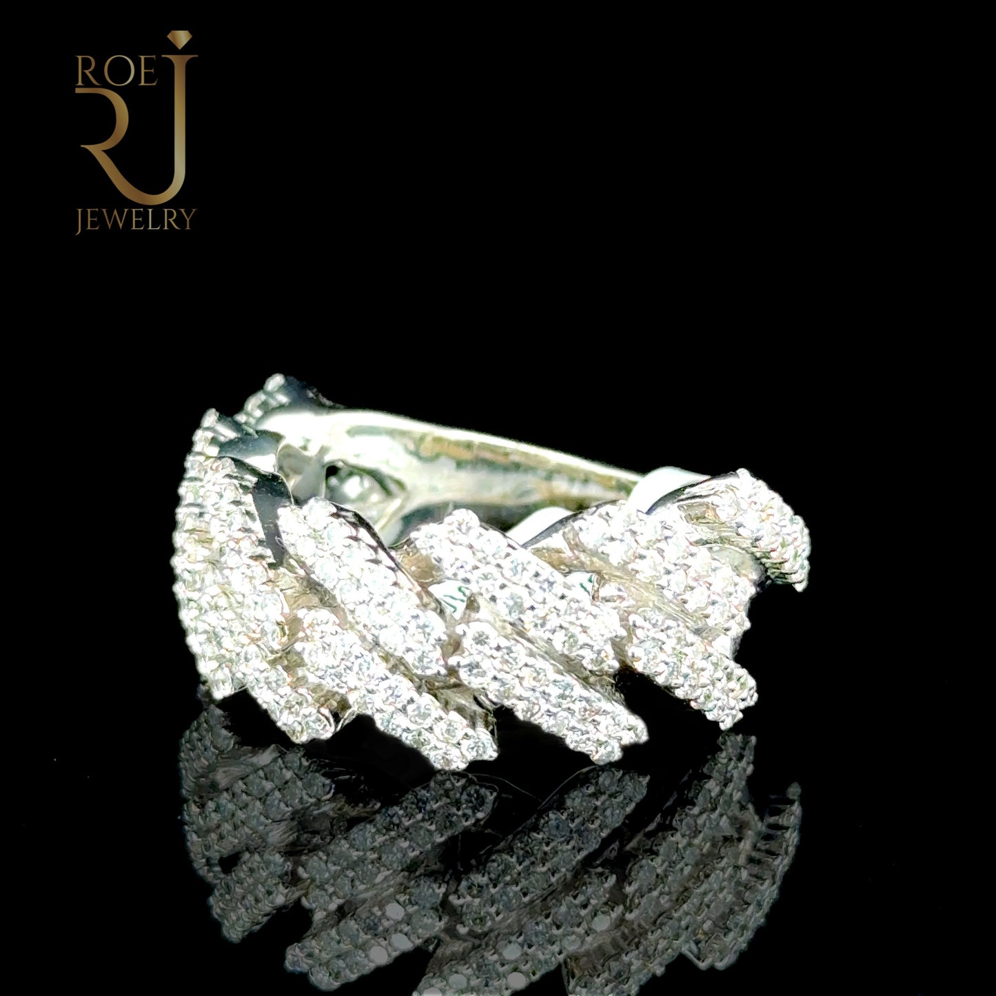2.21ct Diamond Cuban Ring 10K Gold