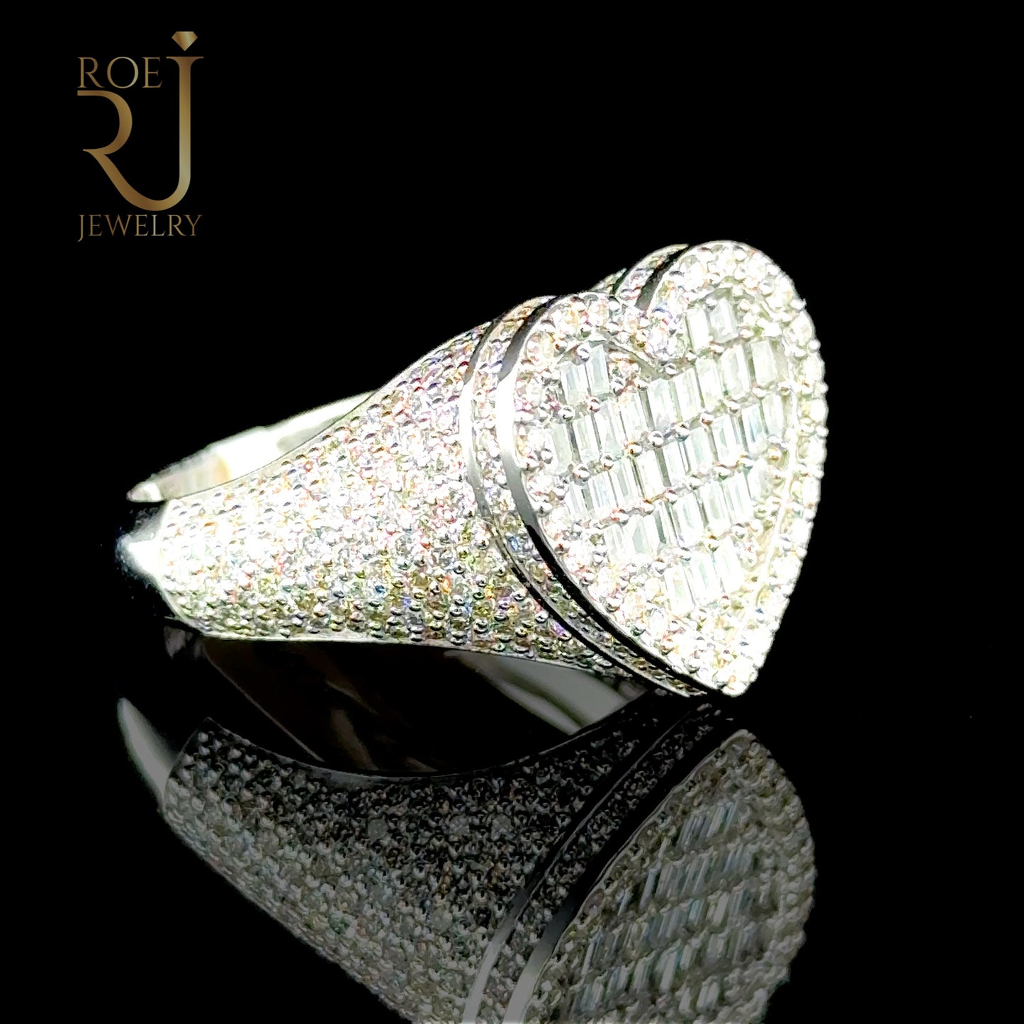 2.35ct VS Diamond Heart Ring 10K White Gold