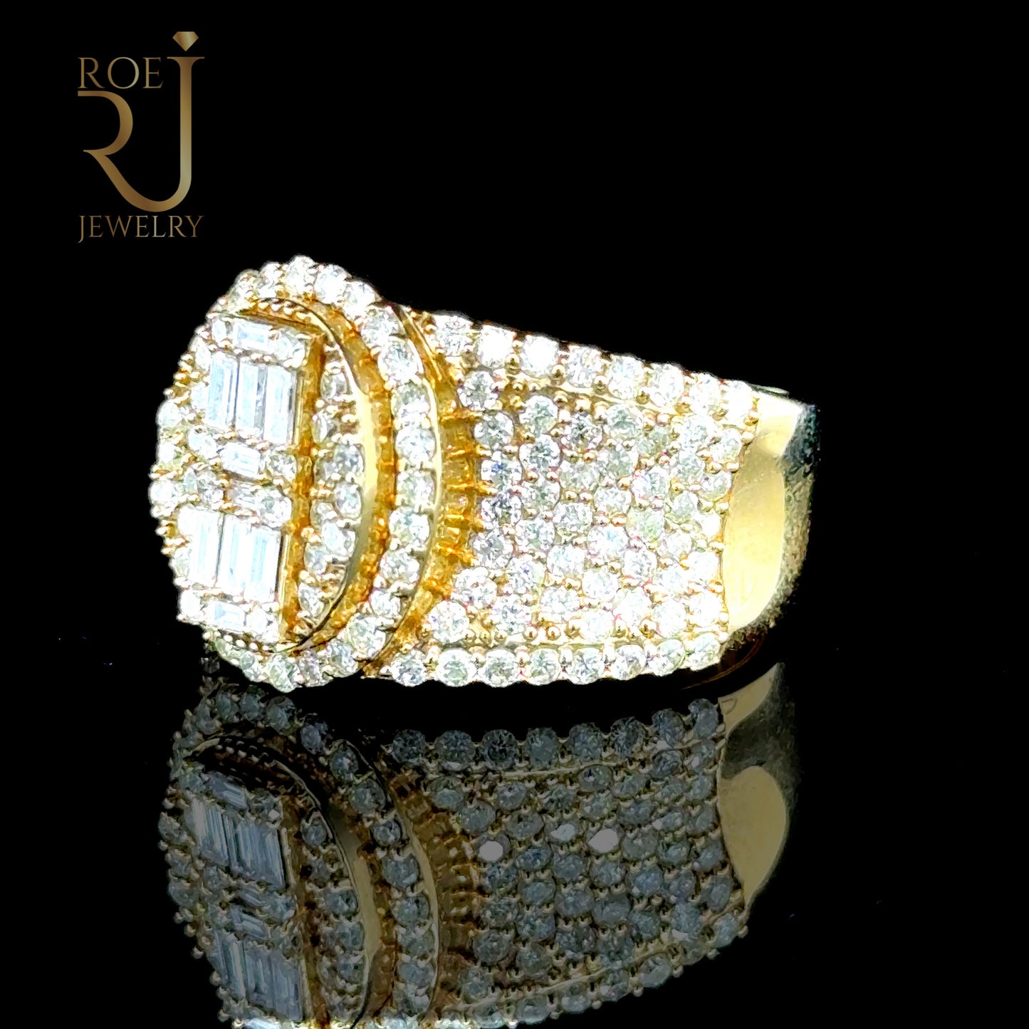 Large 2.85ct Diamond Ring in 10K Yellow Gold