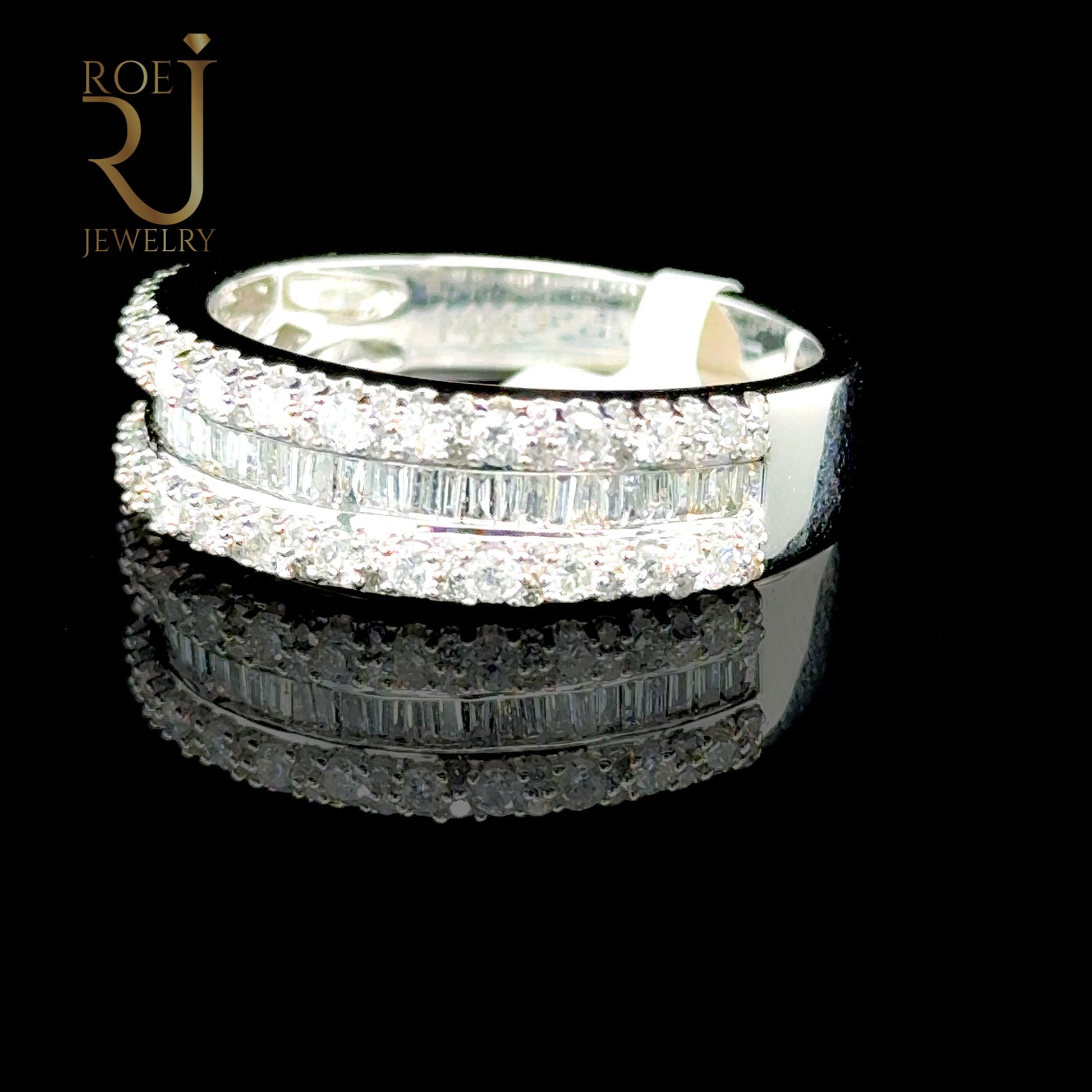 Classic 14K White Gold Diamond Ring 1.15ct Size 10