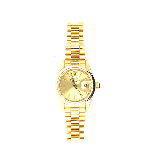 Rolex Datejust 26mm watch in 18K yellow gold