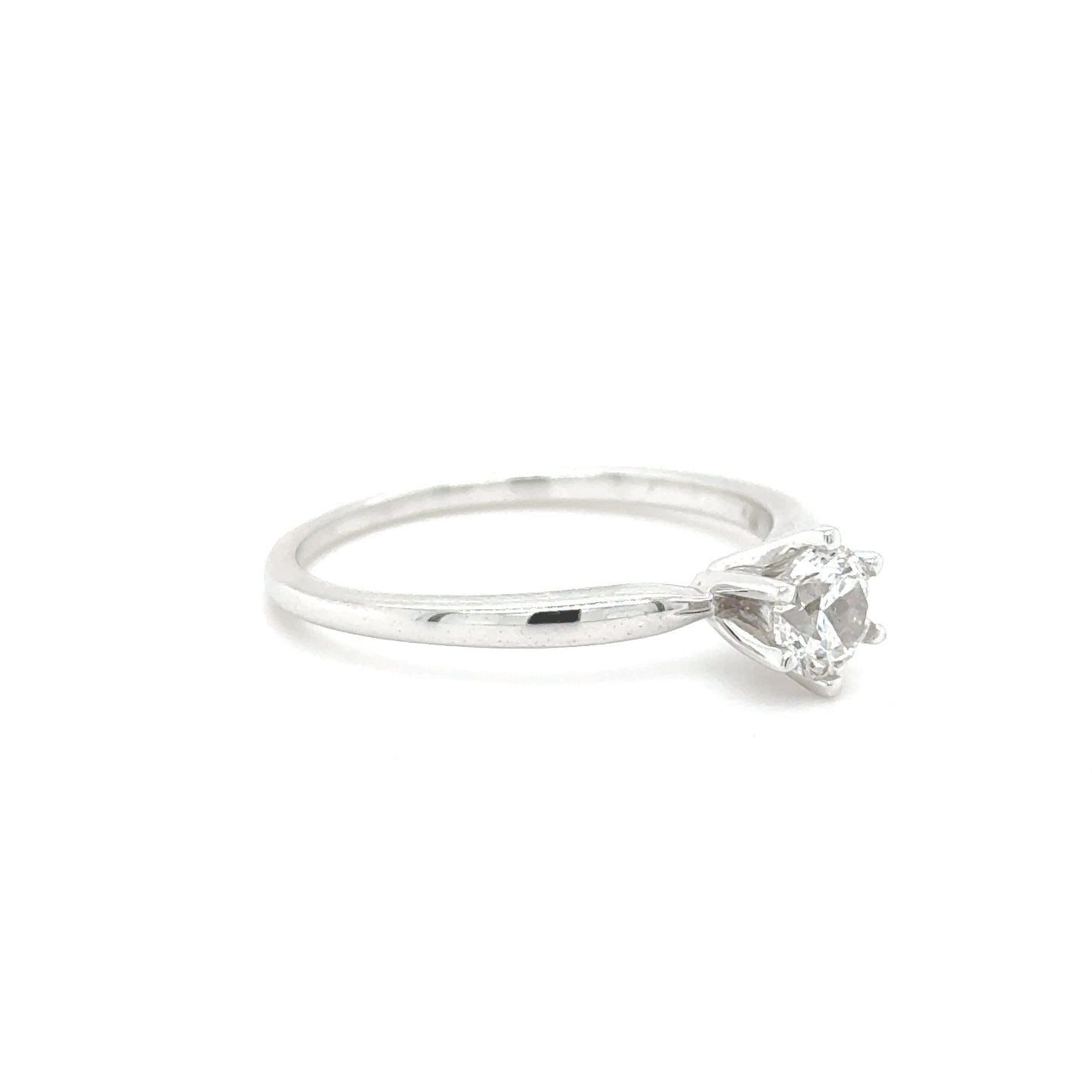 Everyday Love - 14K White Gold Engagement Ring with 0.50ct of SI3 Diamonds