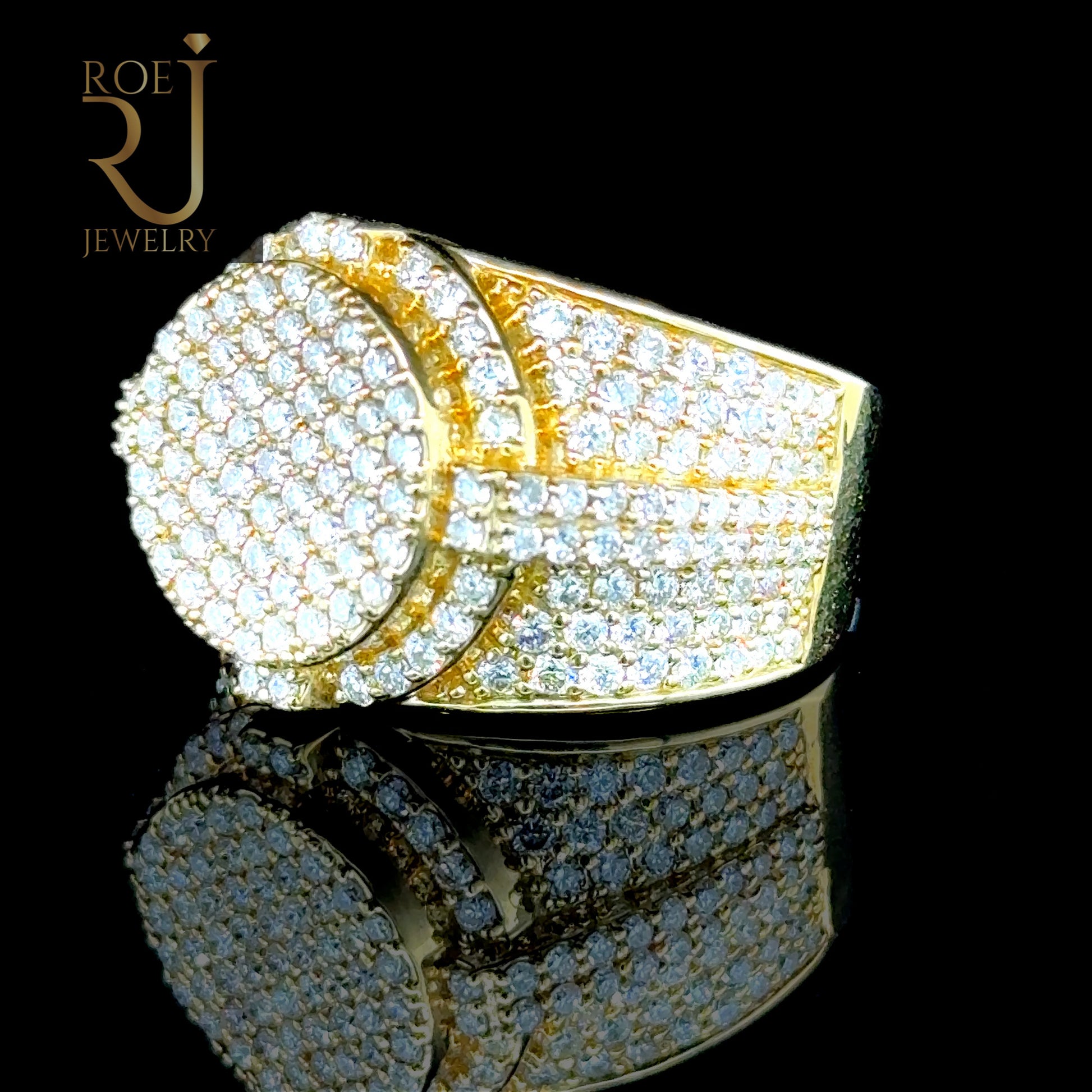 Warm Yellow Gold Ring with 3.15ct Diamond